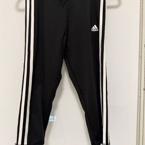 Adidas Kids Black Track Capri Pants